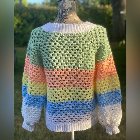Pastel Oversized Handmade Sweater - Picture 5 of 6
